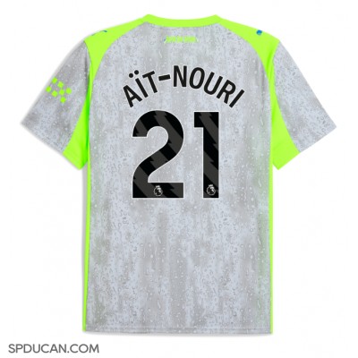 Muški Nogometni Dres Manchester City Rayan Ait-Nouri #21 Rezervni 2025-26 Kratak Rukav Muški Nogometni Dres Manchester City Rayan Ait-Nouri #21 Rezervni 2025-26 Kratak Rukav